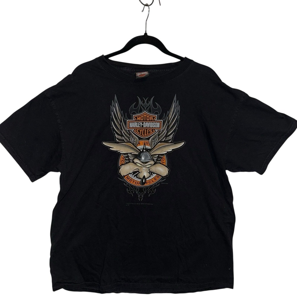 Harley Davidson Looney Tunes Wile E Coyote Taz Bugs‎ Tee XL San Antonio Dealer